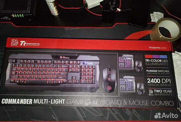 Клавиатура+мышь Tt esports Commander Combo