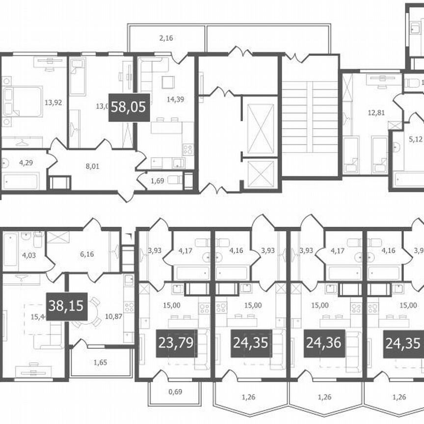 Квартира-студия, 24,4 м², 5/11 эт.