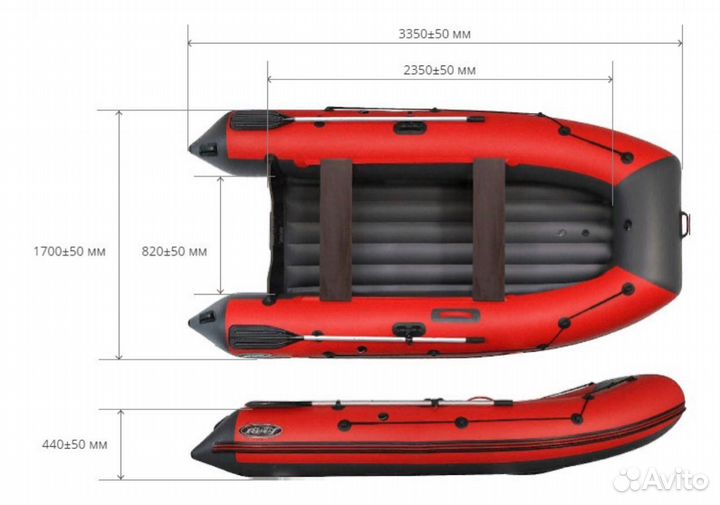 Надувная лодка Reef 335нд