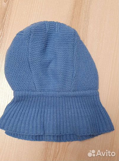 Зимняя шапка шлем для мальчика 40-42см