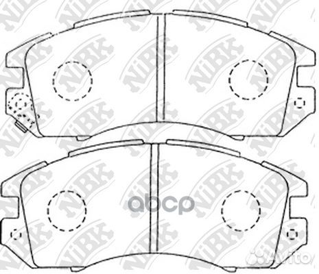 Колодки тормозные subaru impreza/legacy 1.6-2.2