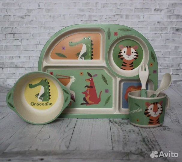 Детская посуда из бамбука (новые)
