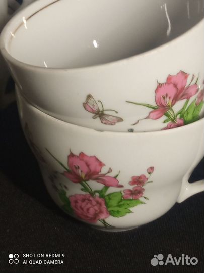 Фарфоровый чайный сервиз. 6 персон.Кахла.Германия