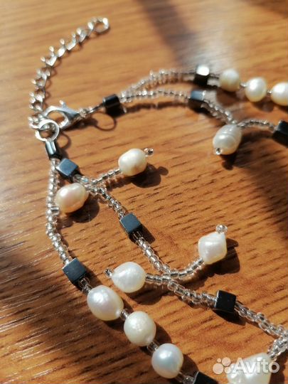 Ожерелье-бусы, жемчуг