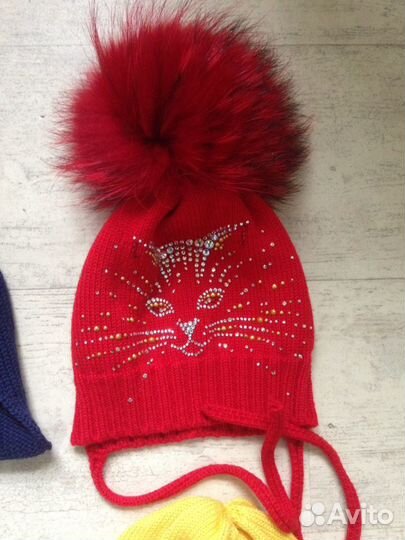 Catya, il trenino шапки на 2-3 года