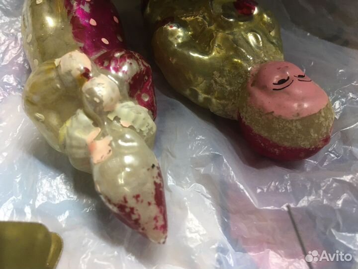 Елочные игрушки СССР на прищепке