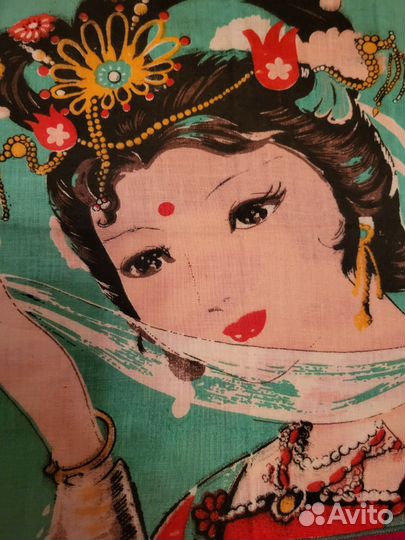 Платок носовой СССР индия красивый винтаж