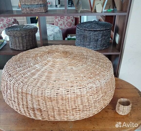 Плетёный абажур