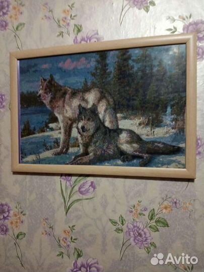 Картины вышитые в технике счетный крест