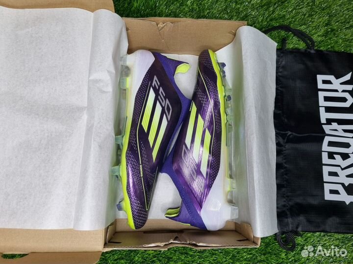 Бутсы Adidas f50 без шнурков