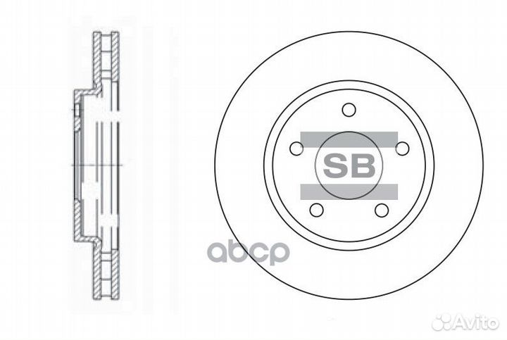 Диск тормозной передний mitsubishi lancer saloo