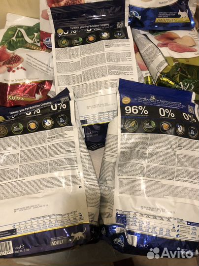 Фармина сухой корм для кошек 1,5 кг вкусы разные