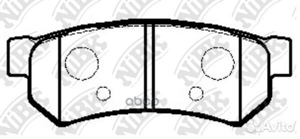 Колодки тормозные дисковые зад PN0442 NiBK