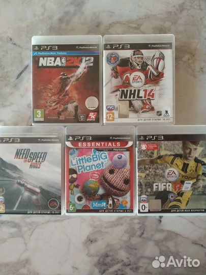 Игры для ps3(fifa17,NFS Rivals,NBA,NHL, Little Big