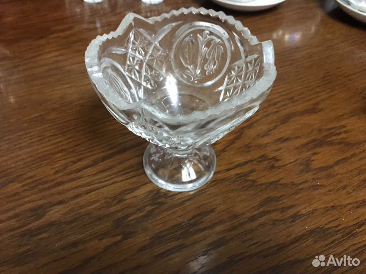 Конфетница хрусталь СССР