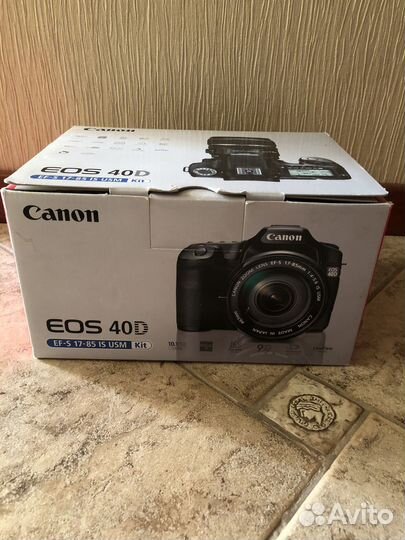 Зеркальный фотоаппарат Canon EOS 40d с обьективом