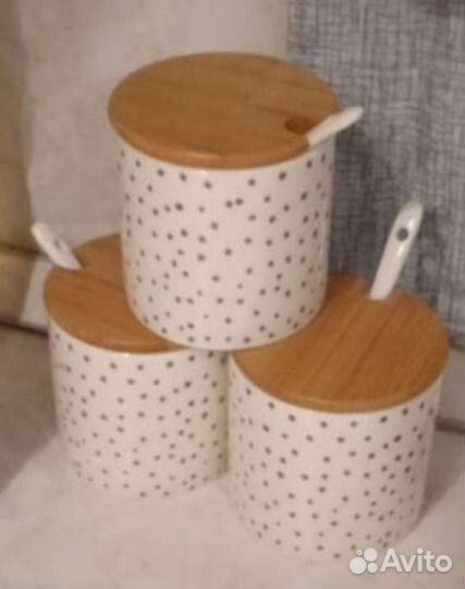 Банка для сыпучих керамика новая