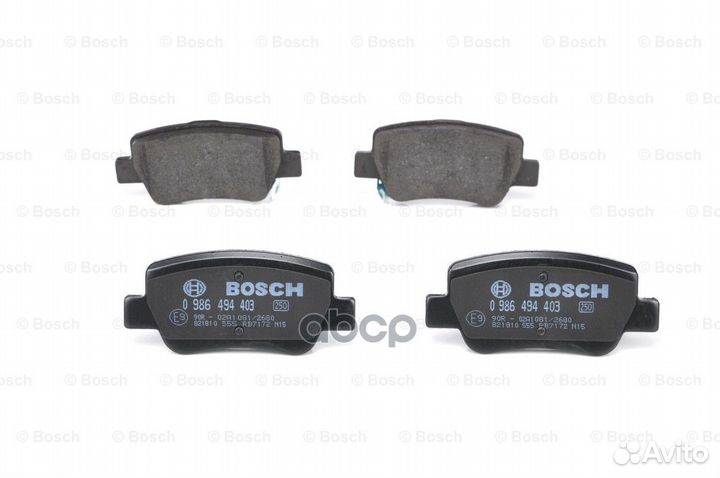 Колодки торм. пер 0986494403 Bosch