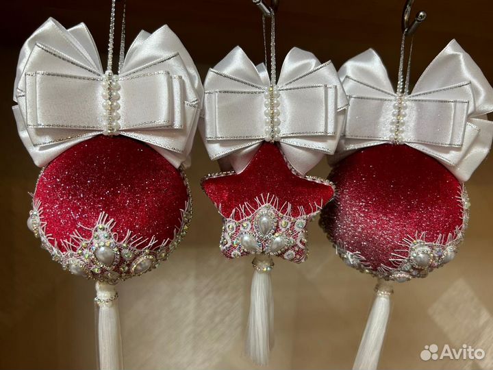 Новогодние шары ручной работы