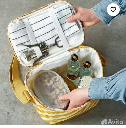 Cумка летняя IKEA, 26x19x19 см, с термоизоляцией