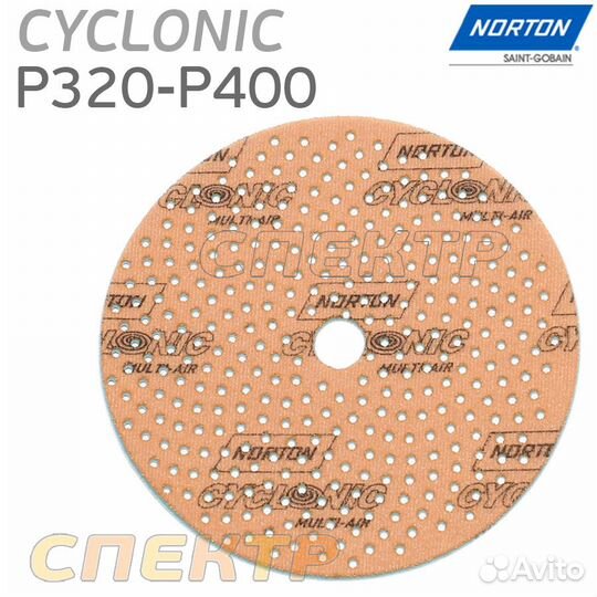 Абразив на поролоне Norton cyclonic Р320-Р400
