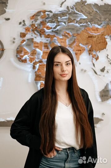 Карта мира на стену с подсветкой и без подсветки