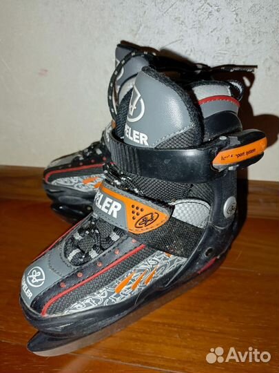 Коньки детские раздвижные 28-30