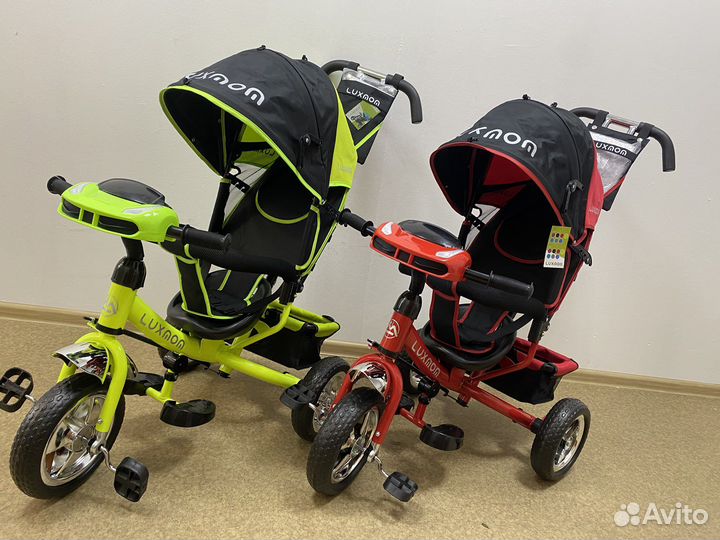 Детский велосипед с ручкой новый