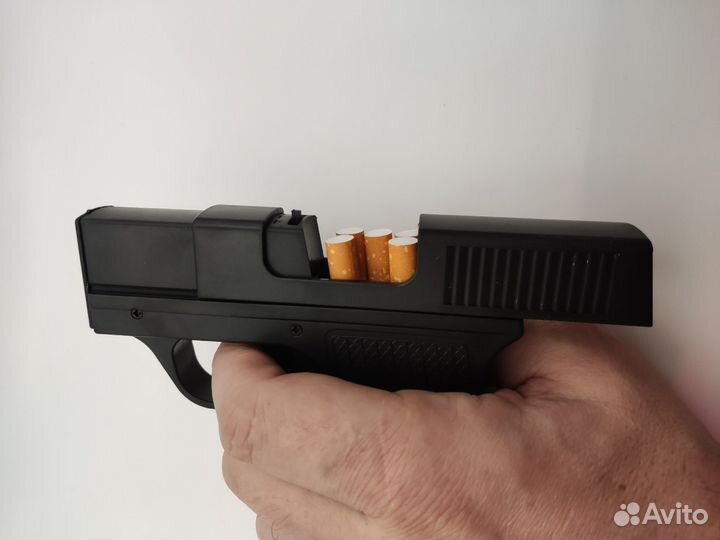 Зажигалка пистолет Браунинг с портсигаром