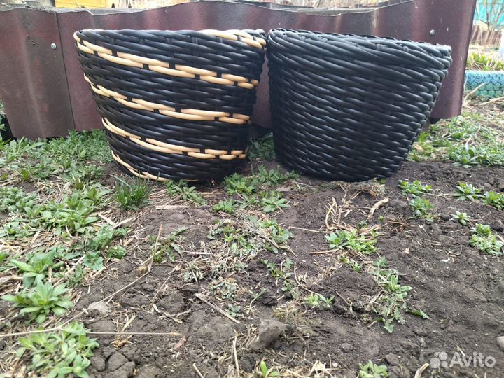 Кашпо из полиротанга