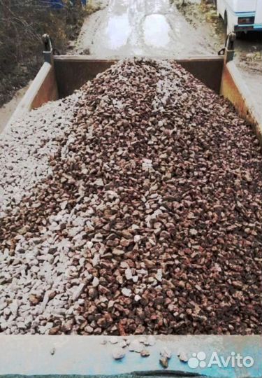 Щебень гравийный доставка