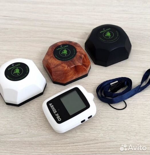 Кнопка вызова персонала и часы пейджер Поясной