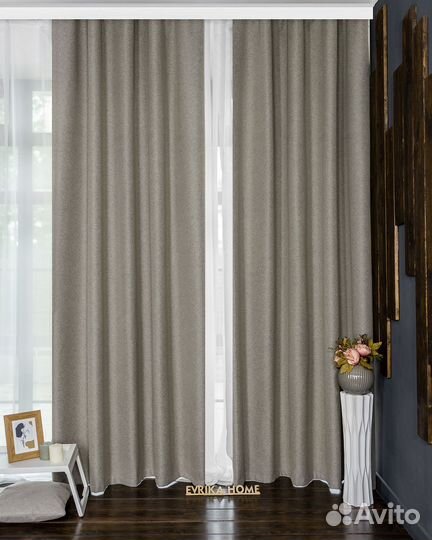 Комплект портьер блэкаут Массимо шторы занавески