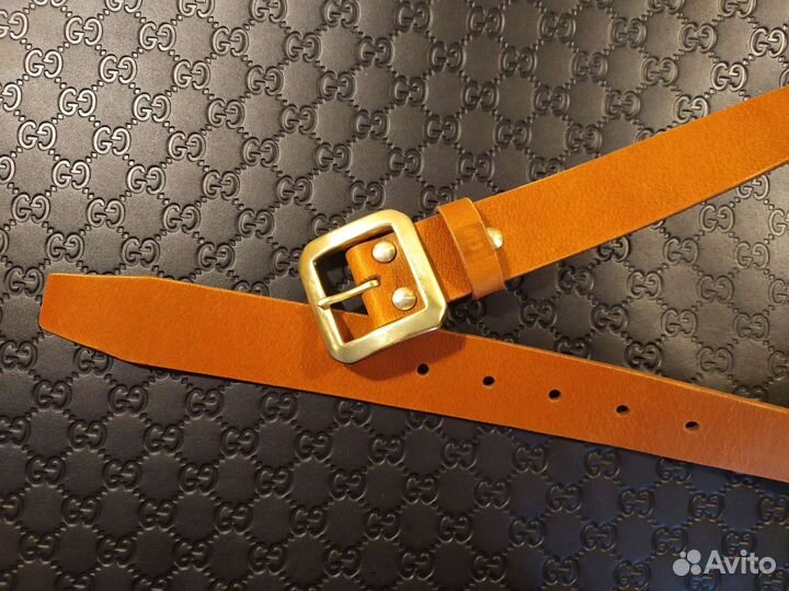 Кожаный ремень, ручная работа