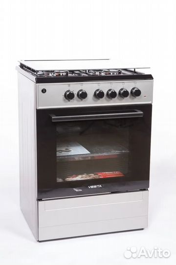 Комбинированная плита Vesta Valencia VGE5010-E сер