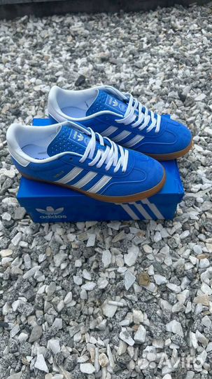 Кеды женские adidas gazelle indoor blue