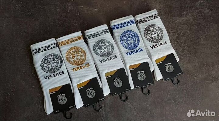 Белые носки Версаче