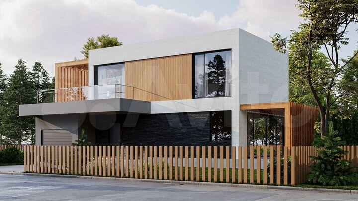 Коттедж 189 м² на участке 10 сот.