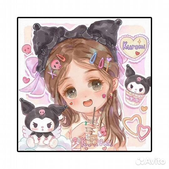 Алмазная мозаика с героями аниме