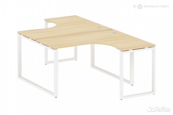 Стол-бенч двойной криволинейный Metal system style