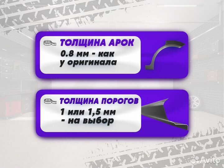 Пороги и арки Ford Focus 2 хэтчбек 5 дверей Губкин