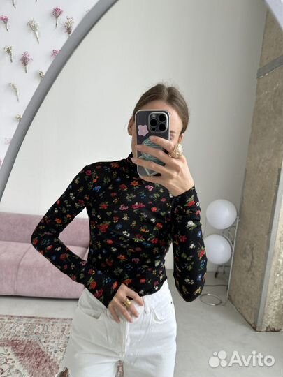 Вторая кожа Max&Co водолазка бадлон сетка