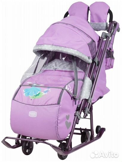 Коляска санки ника 7/4