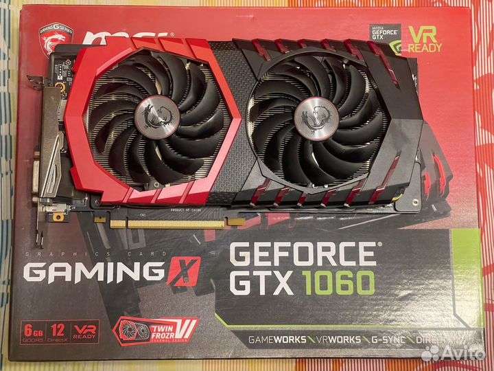 Gtx 1060 6gb msi gaming x