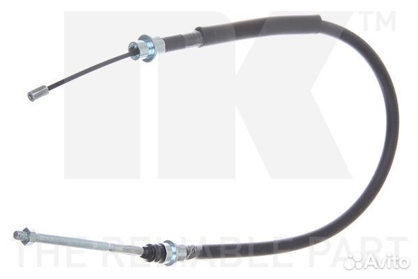 Трос ручного тормоза peugeot 406 695мм лев