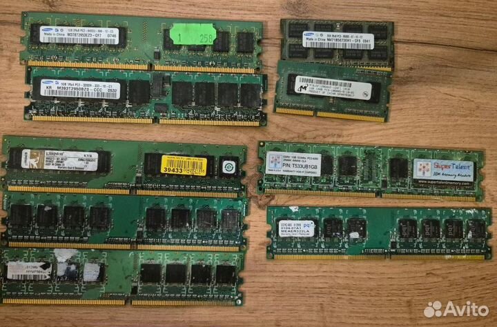 Модули памяти sdram, DDR1, DDR2, DDR1 ECC REG