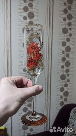 Бокал Goebel Муха Рубин