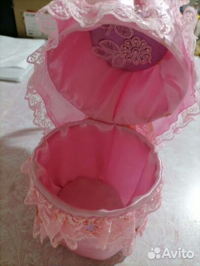 Вязаная корзинка