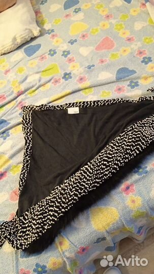 Косынка с натуральным мехом песца