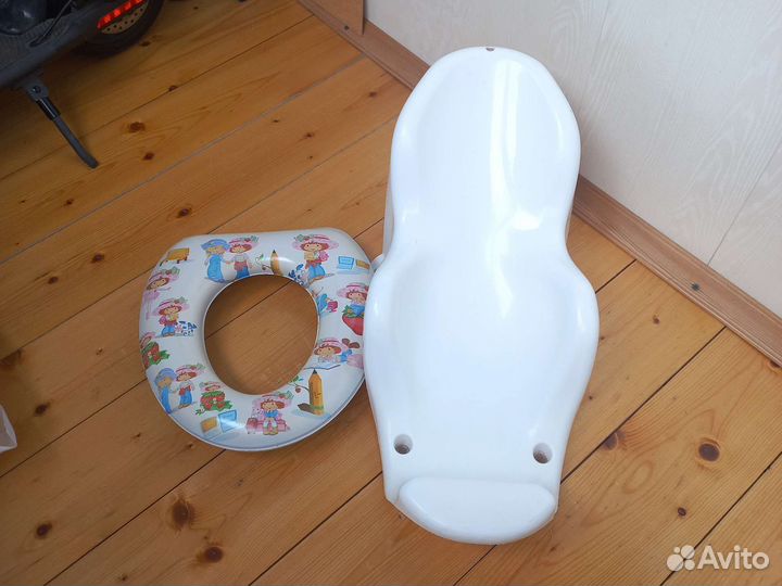 Горка для купания и накладка на унитаз